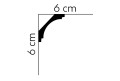 Listwa sufitowa elastyczna MD145F (MDB145F) Mardom Decor wys. 6cm