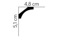 Listwa przysufitowa elastyczna MDB210F Mardom Decor wys. 5,1cm