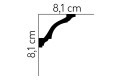 Listwa przysufitowa elastyczna MD213F (MDB213F) Mardom Decor wys. 8,1cm