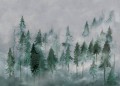 Fototapeta zamglony las WallArt Nebbia