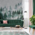 Fototapeta zamglony las WallArt Nebbia