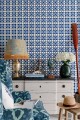 Tapeta Płytki Mind The Gap AEGEAN TILES Red WP30052 Sundance Villa Complementary