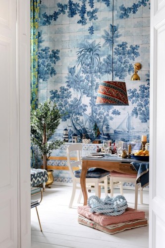 Tapeta Kafle Mind The Gap AZURE Mural WP20560 Sundance Villa Complementary