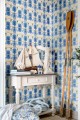 Tapeta Ornament Mind The Gap MYKONOS VILLA MOTIF Island Green WP30040 Sundance Villa Complementary