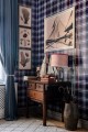 Tapeta Krata Mind The Gap SEAPORT PLAID Navy Blue WP30067 Sundance Villa Complementary