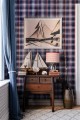 Tapeta Krata Mind The Gap SEAPORT PLAID Navy Blue WP30067 Sundance Villa Complementary
