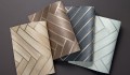 Tapeta Jodełka Fornir CMO Paris Bois Chevron Gris Or WBO 02 86 Wood Wallcovering