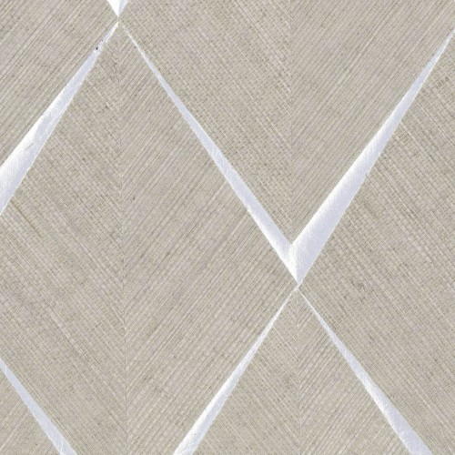 Tapeta Romby CMO Paris Sisal Losange Beige Argent WSI 02 10 Sisal Wallcovering