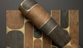 Tapeta Geometryczna Naturalna CMO Paris Murier Ovale Ecorce Tabac Or WMU 02 72 Mulberry Wallcovering