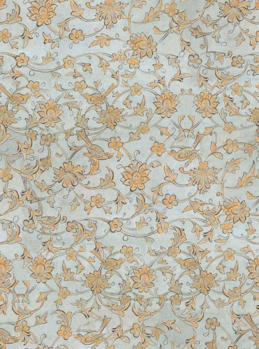 Tapeta Kwiaty Mind The Gap BACKYARD FLOWERING Ether Blue WP30004 Transylvanian Roots