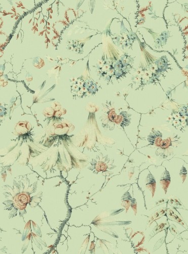 Tapeta Kwiatowe Pnącza Mind The Gap GRANDMA'S TAPESTRY Green WP30019 Transylvanian Roots