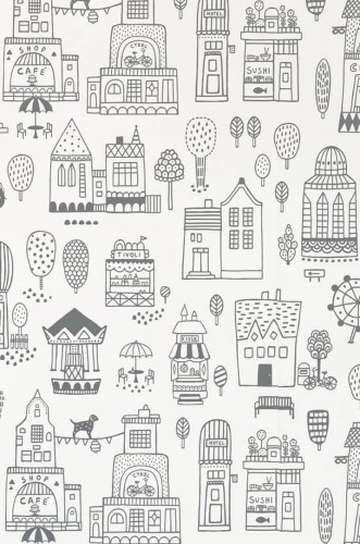 Tapeta do pokoju dziecka Majvillan 118-02 Small Town