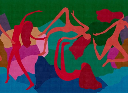 Fototapeta Artystyczna London Art 21036 03 Les Bacchantes Exclusive Wallpaper 2021