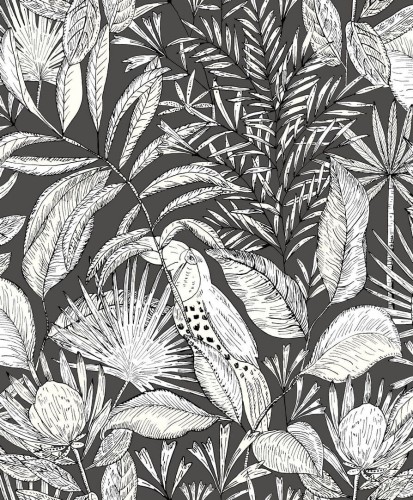 Tapeta egzotyczna Caselio NGR103019039 Jardin De Bel Air Nos Gravures