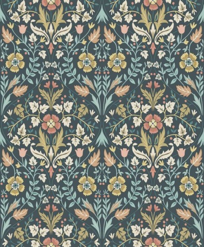 Tapeta Roślinny Ornament Casadeco ARCR86336406 Archibald Arts & Crafts