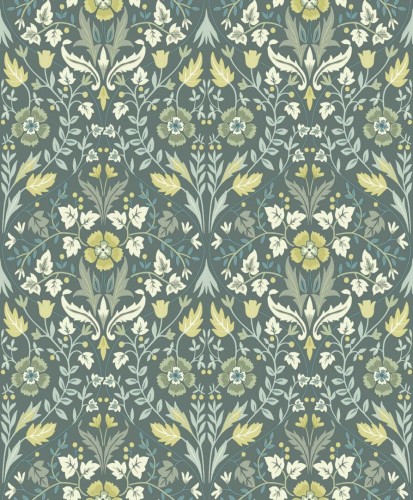 Tapeta Roślinny Ornament Casadeco ARCR86337401 Archibald Arts & Crafts