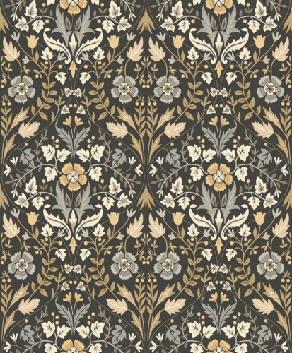 Tapeta Roślinny Ornament Casadeco ARCR86339412 Archibald Arts & Crafts