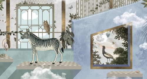 Tapeta Zwierzęta Muance MU13074 Zebra's Playground Amber