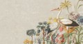 Tapeta Botaniczna Bociany Muance MU13088 Cranes In Love Amber