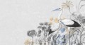 Tapeta Botaniczna Bociany Muance MU13090 Cranes In Love Amber