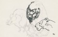 Fototapeta zwierzęta 75761-1 Bestiario WHITE Andrea Pazienza
