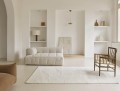 Nowoczesny dywan geometryczny biały Decor Scape Woolwhite 095001 Brink & Campman