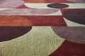 Dywan geometryczny czerwony Decor Cosmo Red Pale Green 095203 Brink & Campman