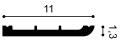 Listwa przysufitowa SX184 Orac Decor wys. 11cm