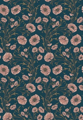 Tapeta w kwiaty Boras Tapeter Poppy Flow 2272 Treasured