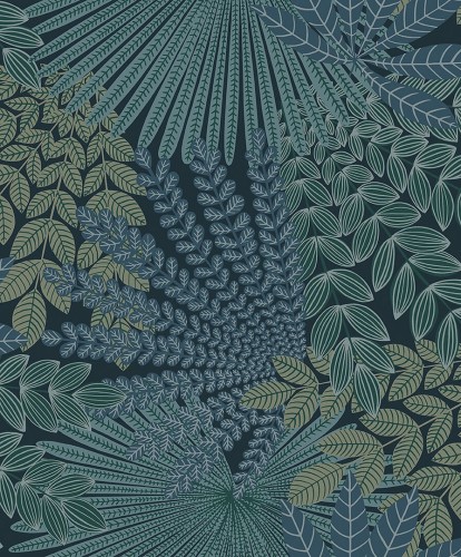 Tapeta w egzotyczne liście Boras Tapeter Velvet Leaves 2261 Treasured