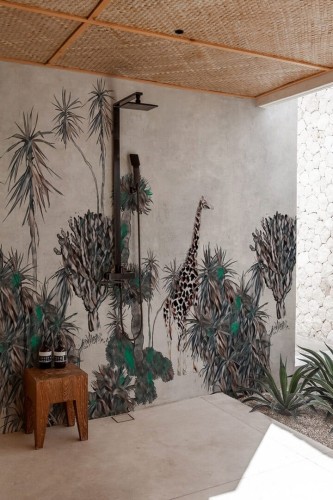 Tapeta pod prysznic egzotyczna Wall&Deco WET_KS2101 Kiss the Sky WET SYSTEM 2021