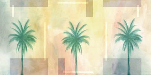 Tapeta pod prysznic w palmy Wall&Deco WET_MI2102 Miraggi WET SYSTEM 2021