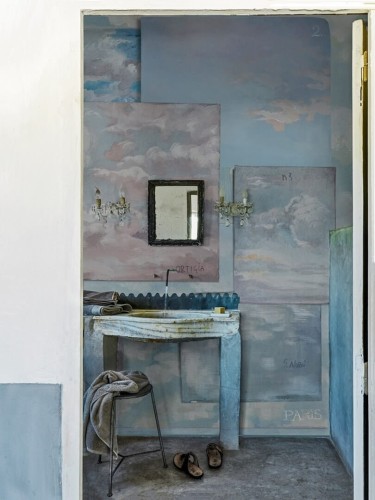 Tapeta pod prysznic w chmury Wall&Deco WET_NU2101 Nubes WET SYSTEM 2021