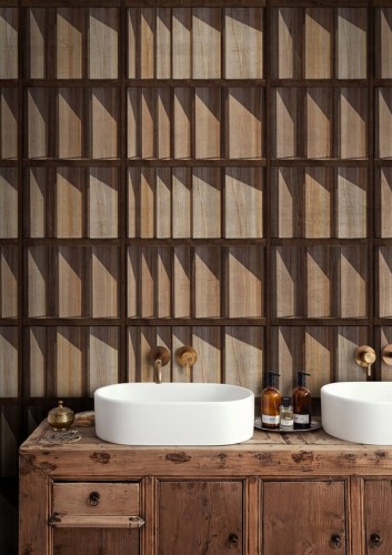 Tapeta łazienkowa Wall&Deco WET_RA2101 Raio WET SYSTEM 2021