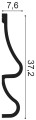 Listwa ścienna P3071 Orac Decor wys. 37,2cm