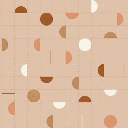 Tapeta geometryczna retro Caselio ARN102864021 Jump Around Around