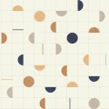 Tapeta geometryczna retro Caselio ARN102866125 Jump Around Around