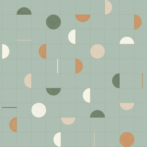 Tapeta geometryczna retro Caselio ARN102867062 Jump Around Around