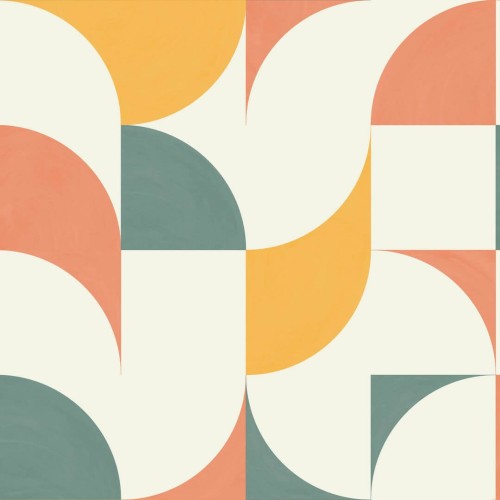 Tapeta w stylu retro Caselio ARN102894620 Look Around Around