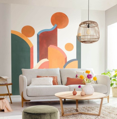 Mural geometryczna abstrakcja Caselio ARN103074562 Play Around Around