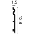 Listwa elastyczna podłogowa SX138F Flex Orac Decor wys. 13,8cm