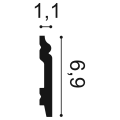 Listwa elastyczna podłogowa SX165F Flex Orac Decor wys. 6,9cm