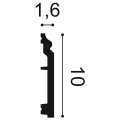 Listwa podłogowa malowana biała SX173 RAL9003 Orac Decor wys. 10cm