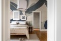 Fototapeta liście bananowca Rebel Walls R18391 Ruby Blue Simplicity