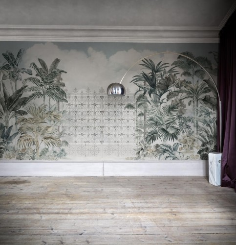 Fototapeta tropikalna roślinność Rebel Walls R17741 Jaipur Sage Scenery