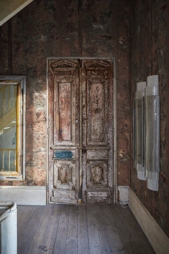 Fototapeta w industrialnym stylu Rebel Walls R17761 Berlin Rust Scenery