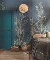 Mural roślinny Caselio GNL101666520 Midnight Walk Green Life