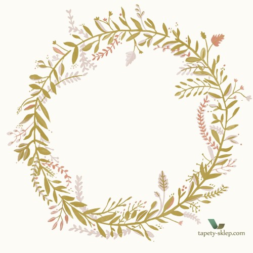 Tapeta roślinna wianek Caselio GNL101684026 Harmony Green Life