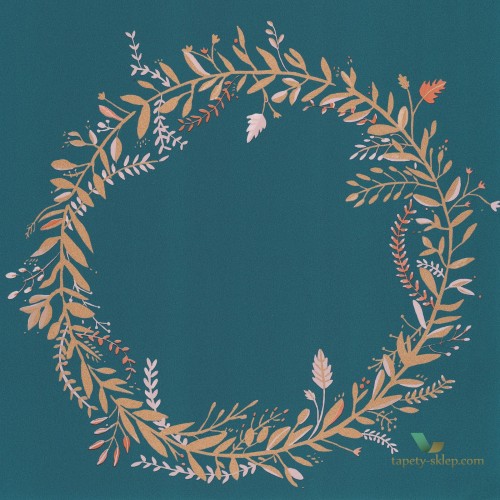 Tapeta roślinna wianek Caselio GNL101686029 Harmony Green Life