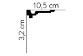 Listwa sufitowa MDB162 Mardom Decor wys. 10,5cm